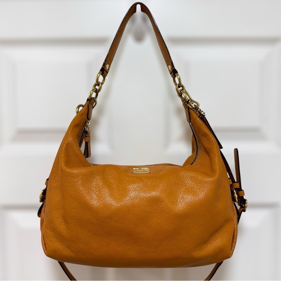 Coach Handbags - Coach Christie Hobo Camel Mustard Brown Leather